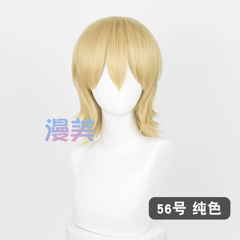 Manmei 37cm Outward Flipped Wolf Cut Universal Cosplay Wig