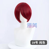 Manmei 30cm Face Framing Short Universal Cosplay Wig with Scalp Top