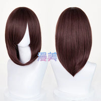 Manmei 40cm Medium Length Universal Cosplay Wig with Inward Curved Ends
