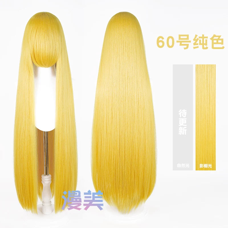 Manmei 600g Upgraded Thickened 100cm Long Straight Universal Cosplay Wig – 168 Colors