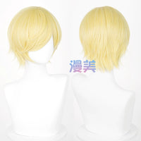 Manmei 30cm Thickened Layered Outward Flipped Short Cosplay Wig with Scalp Top