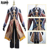 Genshin Impact Cosplay Anime Costume Set Zhongli Vago Mundo Uniform Halloween Party