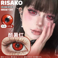 CUPID x RISAKO Red Daily Disposable Cosplay Contact Lenses