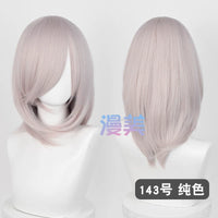 Manmei 40cm Medium Length Universal Cosplay Wig with Inward Curved Ends