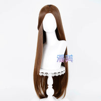 Manmei 100cm Middle Part Long Straight Universal Cosplay Wig with Silicone Scalp Top