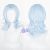 Manmei 45cm Wolf Tail Outward Flipped Universal Cosplay Wig with Flexible Parting