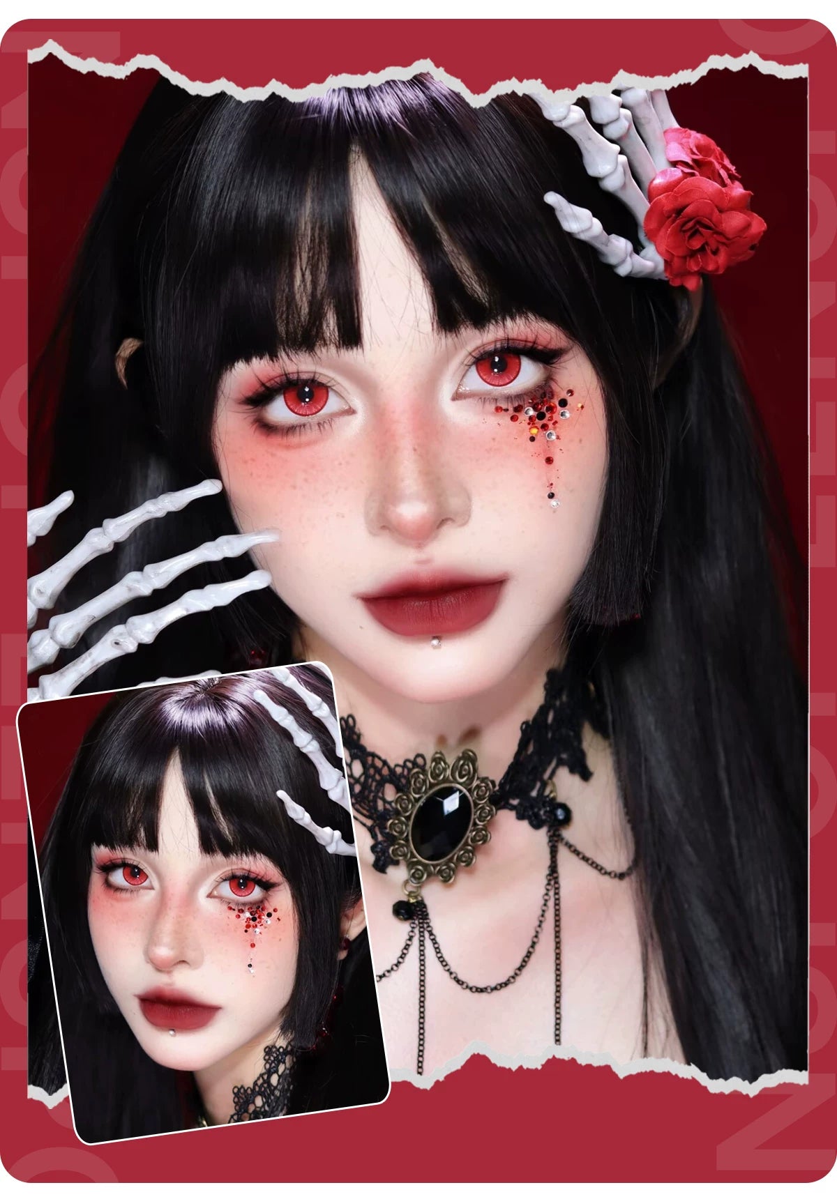 LENSPOP Jade Glazed 6-Month Cosplay Contact Lenses – Sandwich Process Series