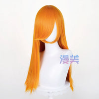 Manmei 60cm Long Straight Universal Cosplay Wig with Long Bangs