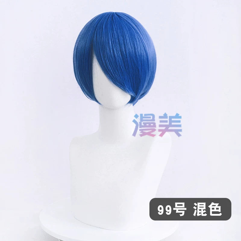 Manmei 30cm Face Framing Short Universal Cosplay Wig with Scalp Top