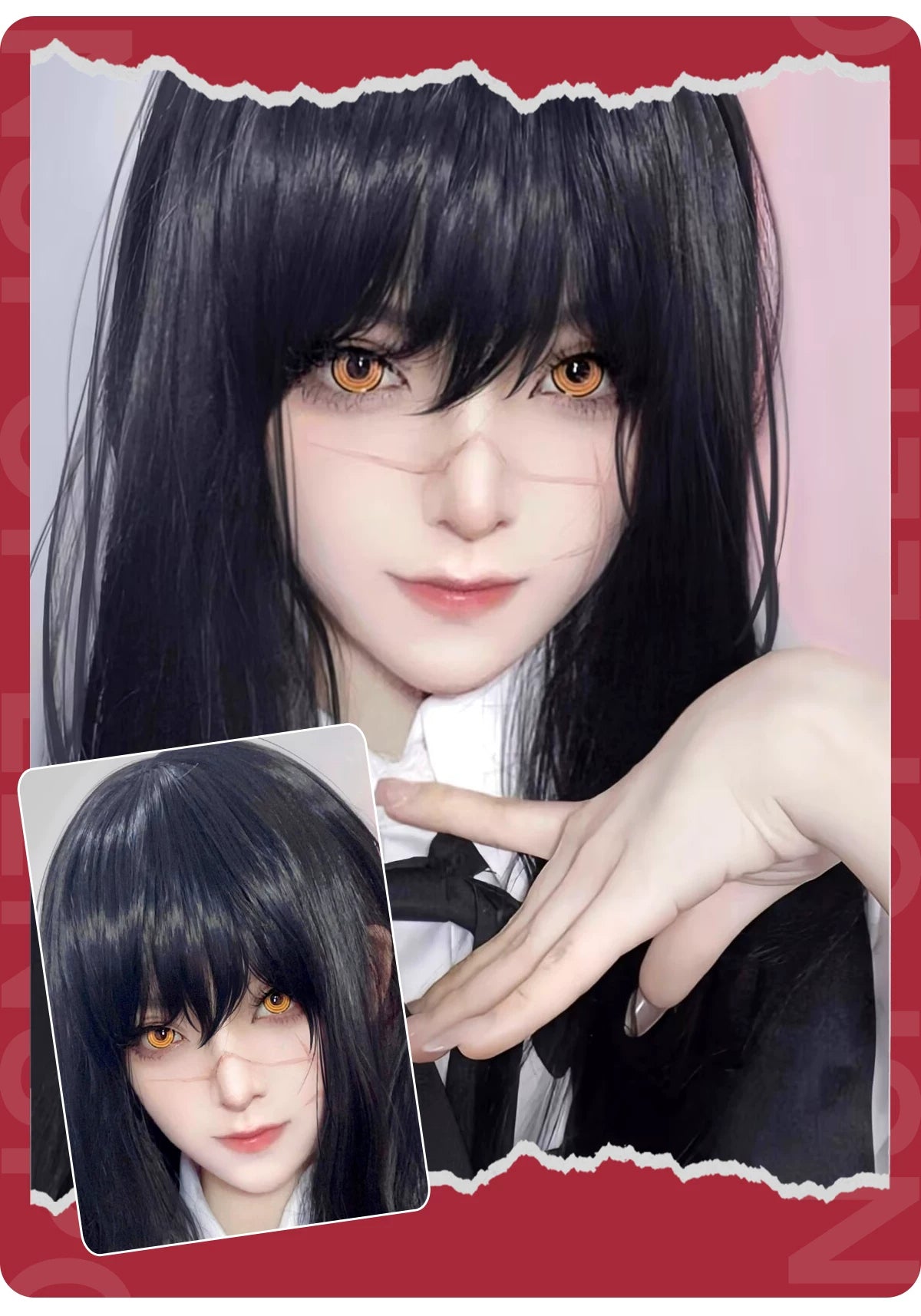 LENSPOP Chainsaw Man 6-Month 1:1 Cosplay Contact Lenses – Makima, Power & Asa Mitaka
