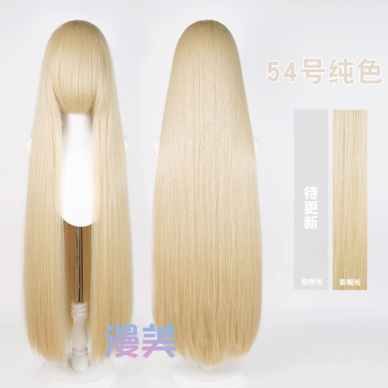 Manmei 600g Upgraded Thickened 100cm Long Straight Universal Cosplay Wig – 168 Colors