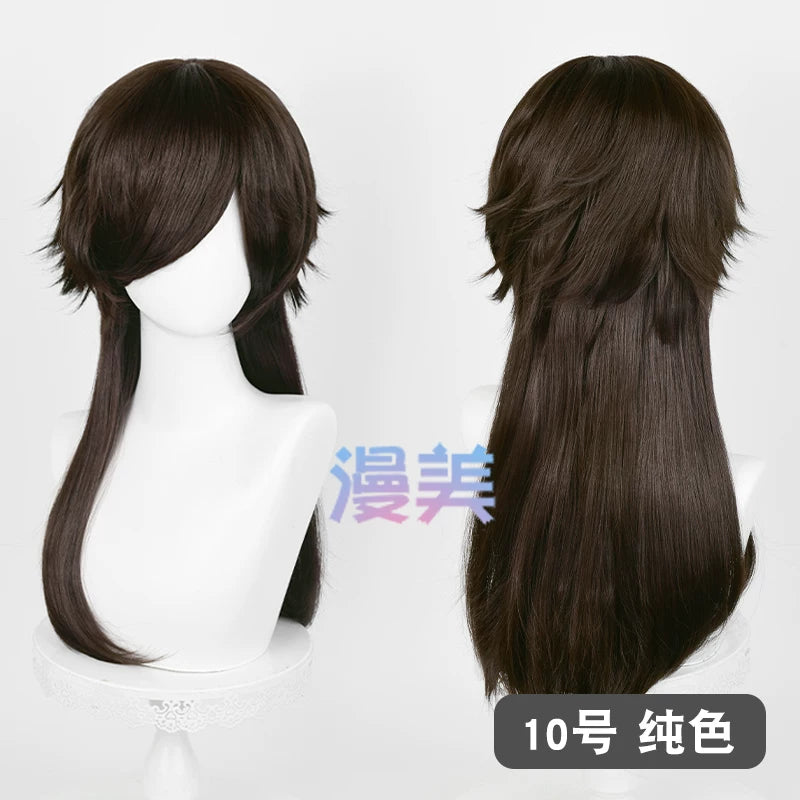 Manmei Medium Long Outward Flipped Wolf Tail Universal Cosplay Wig