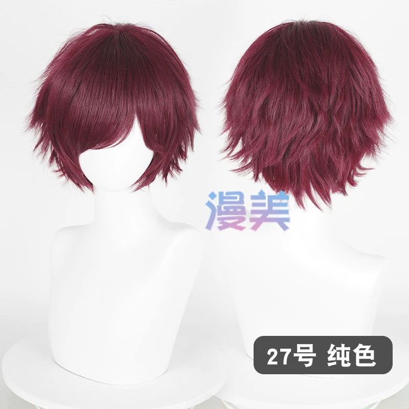 Manmei 30cm Teased Outward Flipped Short Universal Cosplay Wig