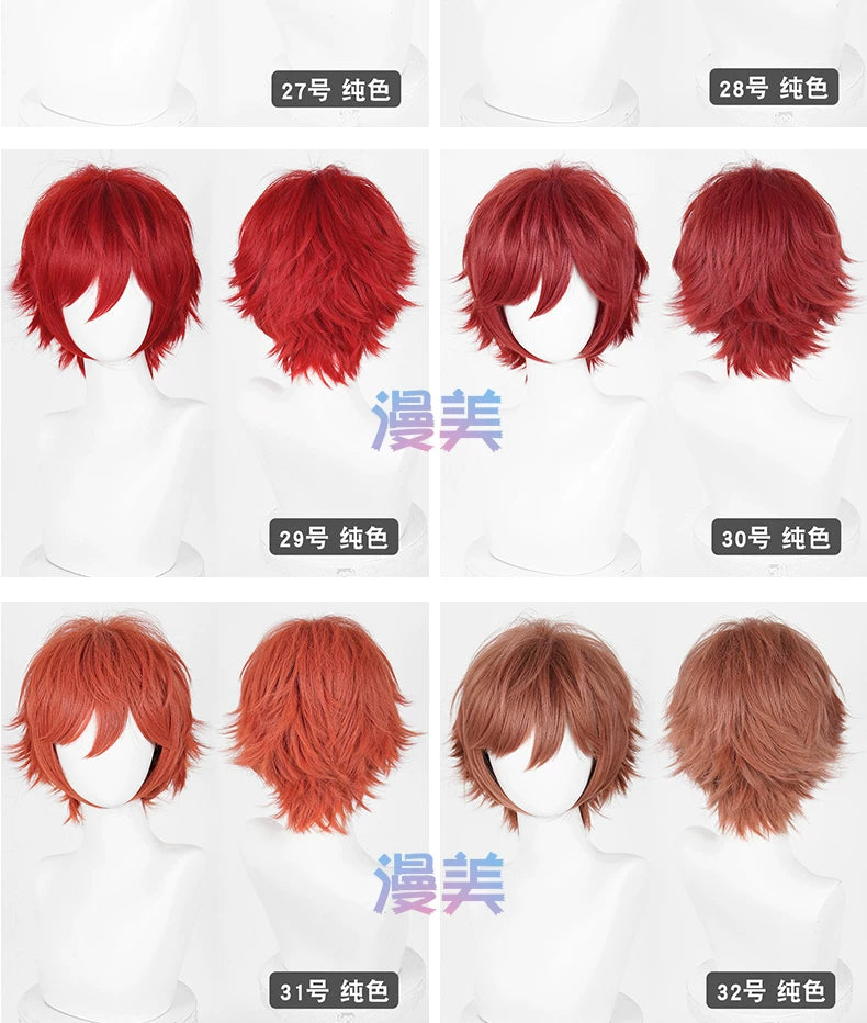 Manmei Upgraded 32cm Outward Flipped Universal Cosplay Wig Colors 1 – 72