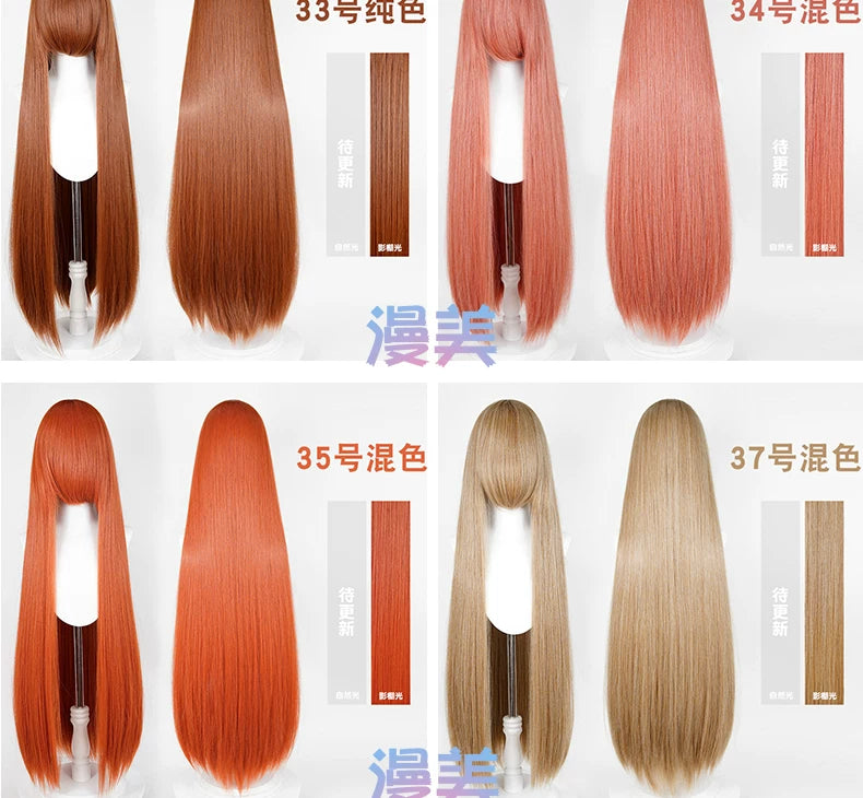Manmei 600g Upgraded Thickened 100cm Long Straight Universal Cosplay Wig – 168 Colors