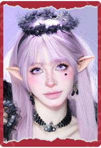 LENSPOP First Snow Melody 6-Month Purple Pink Cosplay Contact Lenses – Clearance Sale