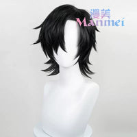 Manmei 30/40cm Side Part Teased Outward Flipped Universal Cosplay Wig