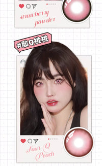 DGUGULENS Pink Collection 1-Day Anime Cosplay Contact Lenses – Nezuko & Madoka