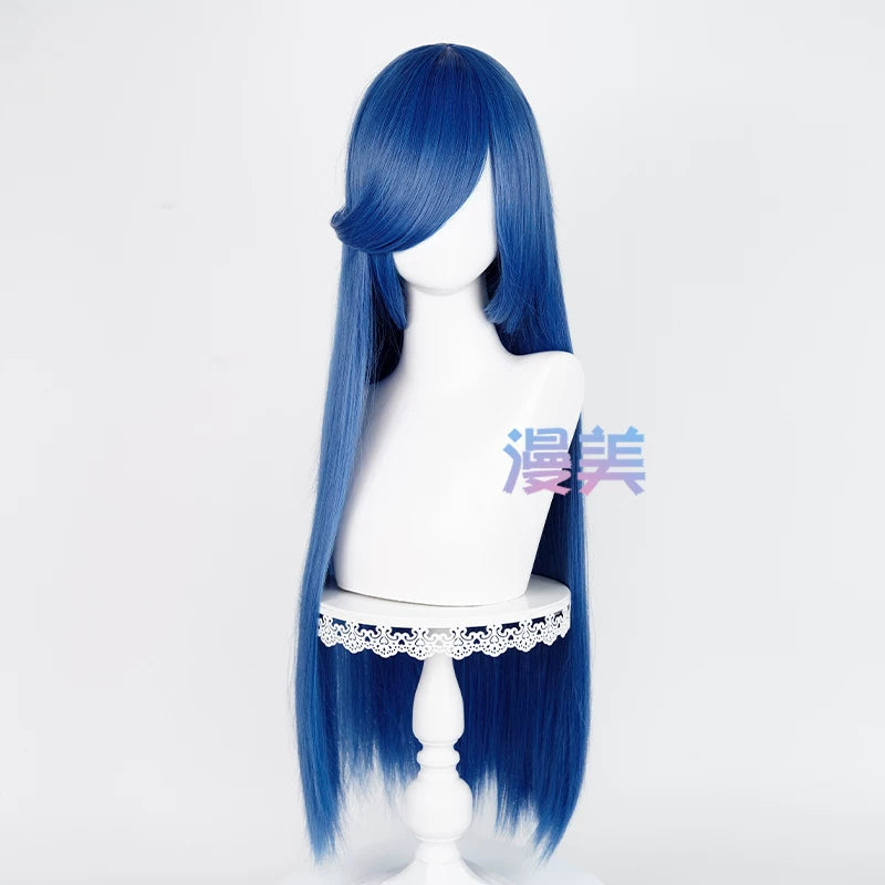 Manmei 80cm Long Straight Universal Cosplay Wig with Long Bangs
