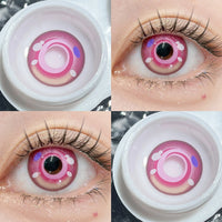 Comic Pie Yumemizuki Mizuki 1-Year Pink Genshin Impact Cosplay Contact Lenses