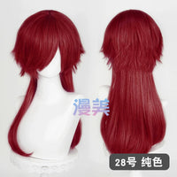 Manmei Medium Long Outward Flipped Wolf Tail Cosplay Wig with Scalp Top