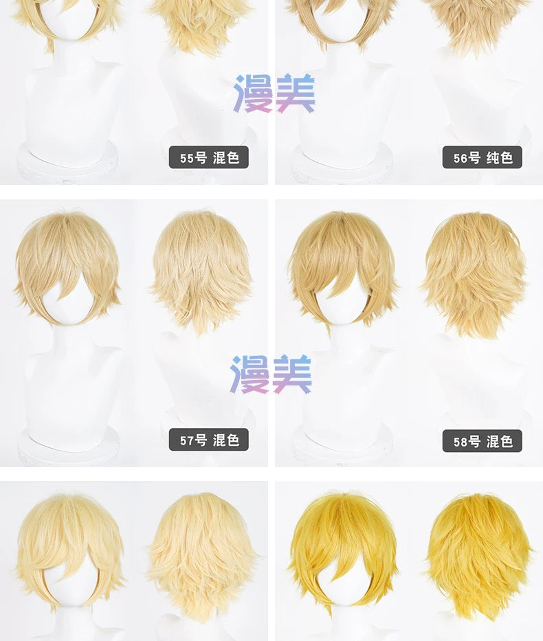 Manmei Upgraded 32cm Outward Flipped Universal Cosplay Wig Colors 1 – 72