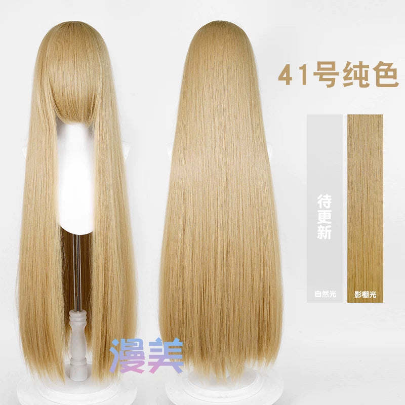 Manmei 600g Upgraded Thickened 100cm Long Straight Universal Cosplay Wig – 168 Colors