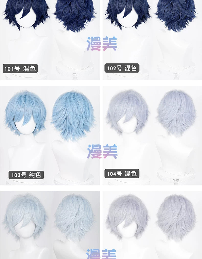 Manmei Upgraded 32cm Outward-Flipped Universal Cosplay Wig Colors 73 – 168