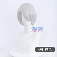 Manmei 30cm Face Framing Short Universal Cosplay Wig with Scalp Top