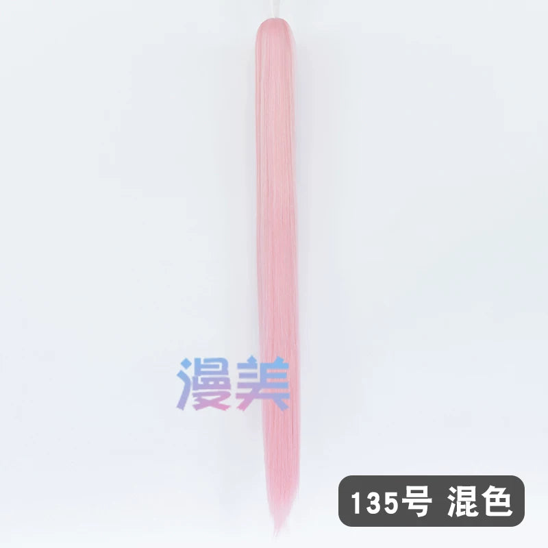 Manmei 90cm Universal Claw Clip Ponytail Cosplay Wig Extension 30+ Colors