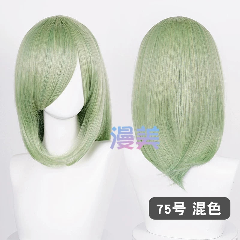 Manmei 40cm Medium Length Universal Cosplay Wig with Inward Curved Ends