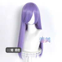 Manmei 60cm Long Straight Universal Cosplay Wig with Long Bangs