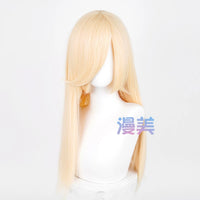 Manmei 60cm Long Straight Universal Cosplay Wig with Long Bangs