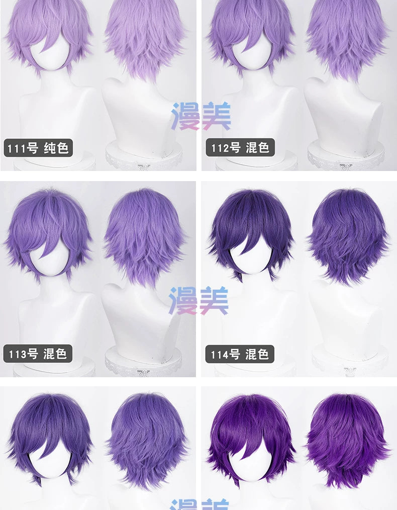 Manmei Upgraded 32cm Outward-Flipped Universal Cosplay Wig Colors 73 – 168