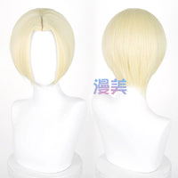 Manmei 30cm Thickened Middle Part Short Cosplay Wig with Scalp Top
