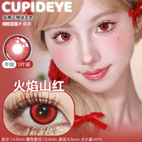 CUPID x RISAKO Red Daily Disposable Cosplay Contact Lenses