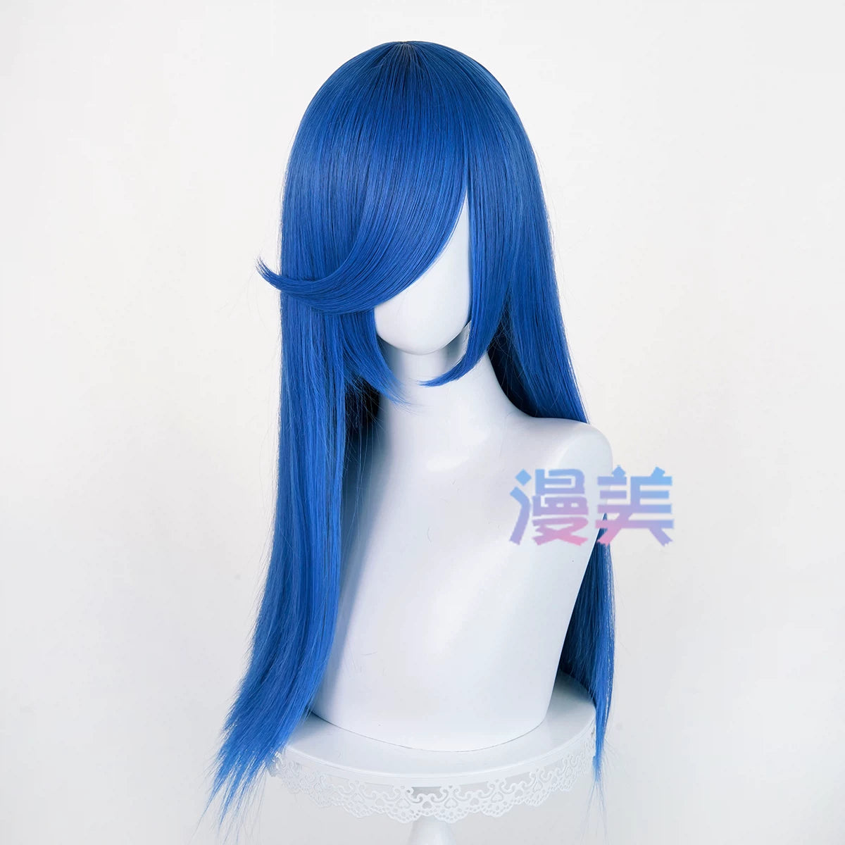Manmei 60cm Long Straight Universal Cosplay Wig with Long Bangs