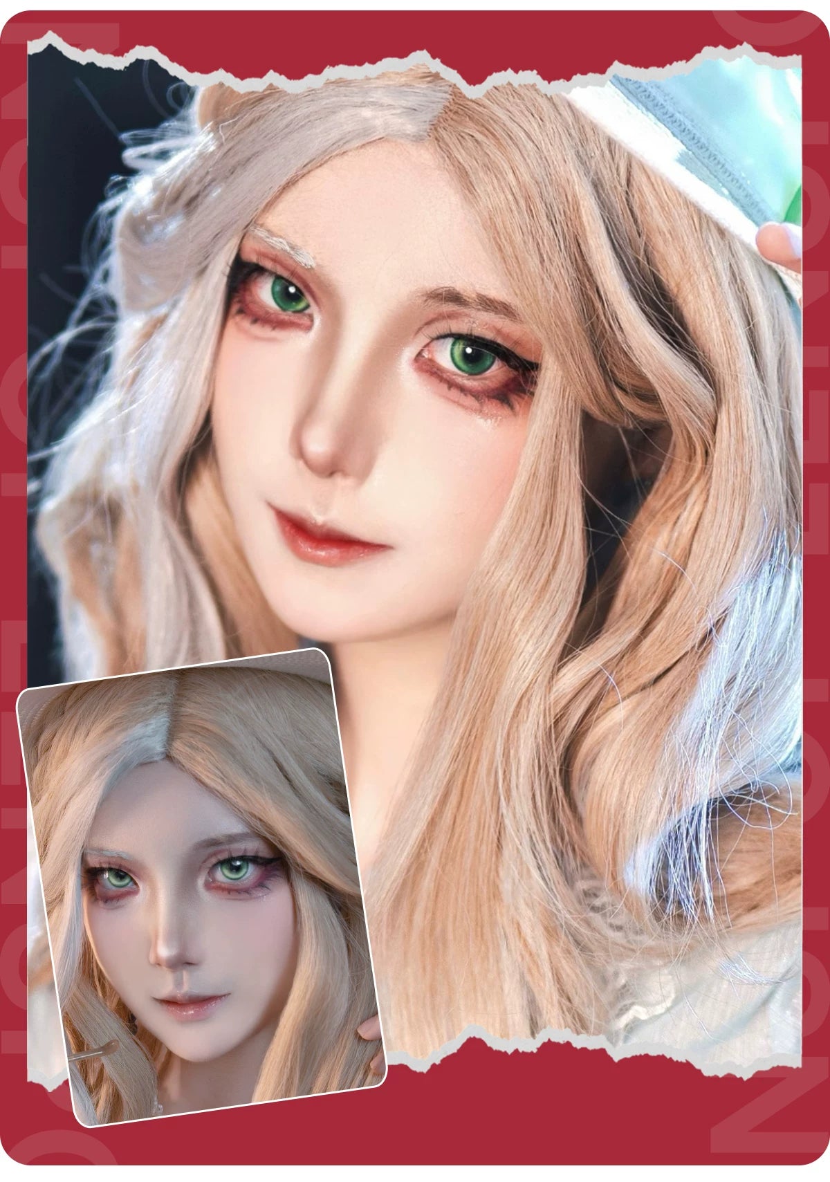 LENSPOP Yuan Ji 6-Month Cosplay Contact Lenses – Heart-Core Pearl Sandwich Series