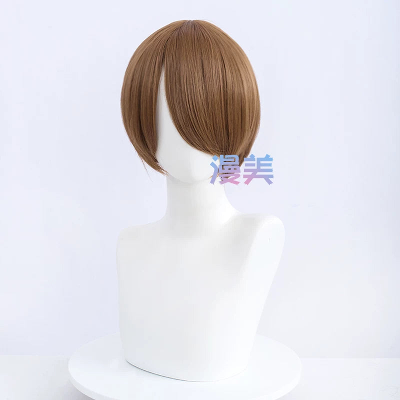 Manmei 30cm Face Framing Short Universal Cosplay Wig with Scalp Top