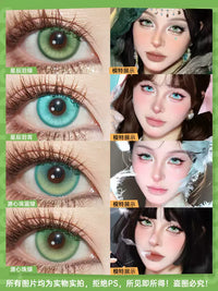 LENSPOP Green Collection 1-Day Anime Cosplay Contact Lenses