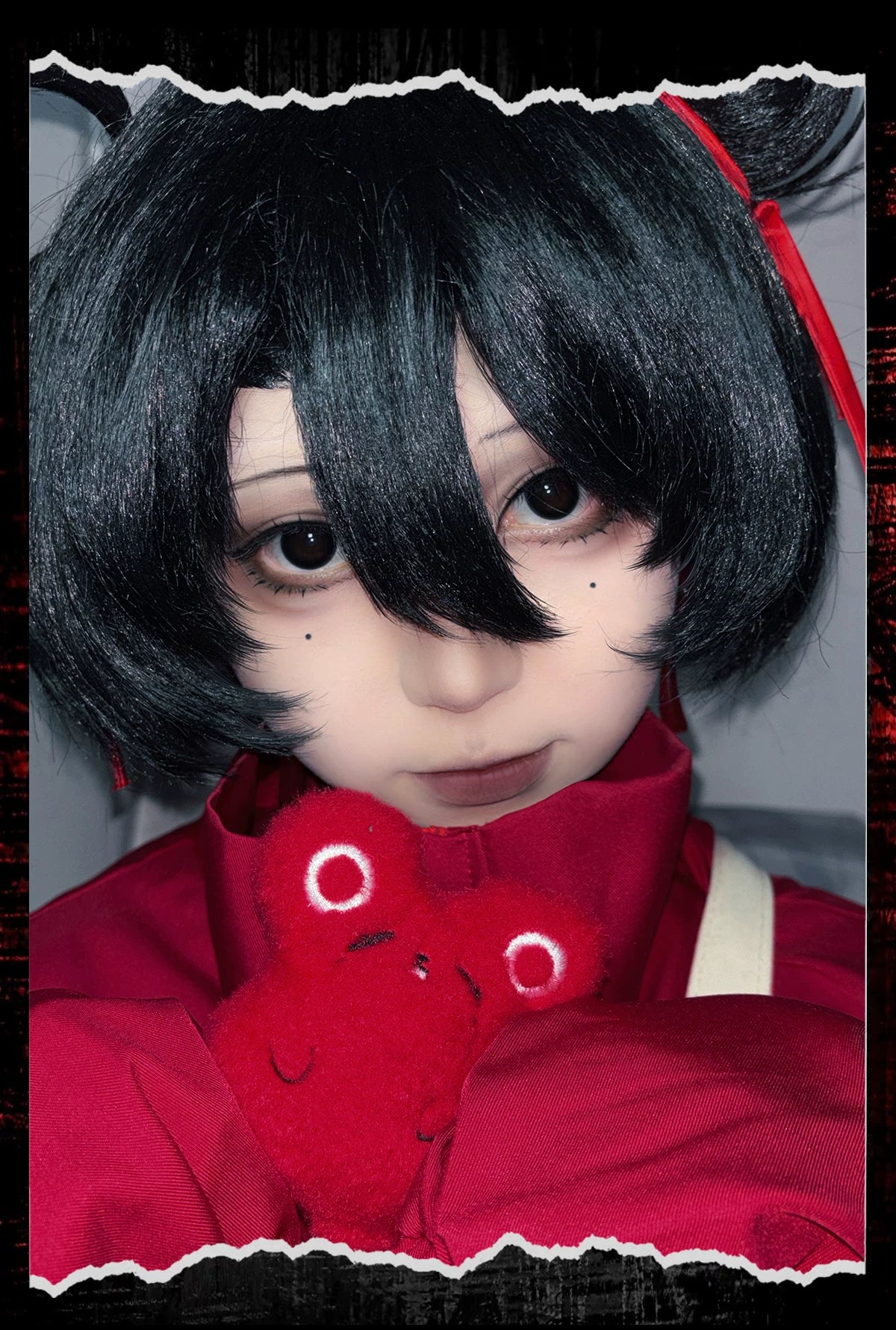 LENSPOP Head Seven Tales 1-Day Cosplay Contact Lenses | Black Green