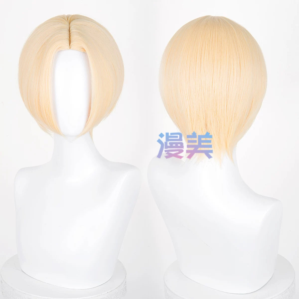 Manmei 30cm Thickened Middle Part Short Cosplay Wig with Scalp Top