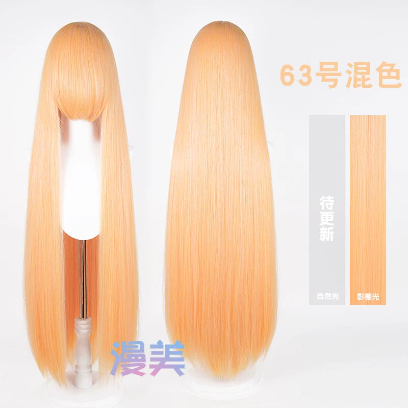 Manmei 600g Upgraded Thickened 100cm Long Straight Universal Cosplay Wig – 168 Colors