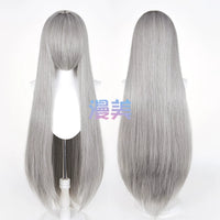 Manmei 100cm Middle Part Long Straight Universal Cosplay Wig with Large Scalp Top