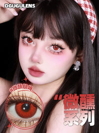 DGUGULENS Red 1-Day Anime Cosplay Contact Lenses – Yor & Kurumi