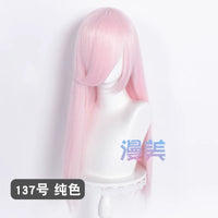 Manmei 60cm Long Straight Universal Cosplay Wig with Long Bangs