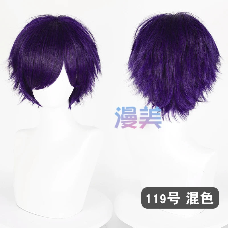 Manmei 30cm Teased Outward Flipped Short Universal Cosplay Wig