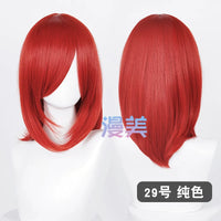 Manmei 40cm Medium Length Universal Cosplay Wig with Inward Curved Ends