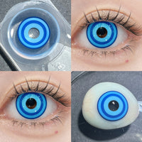 Comic Pie Chasca 1-Year Blue Large Diameter Genshin Impact Cosplay Contact Lenses – Prescription