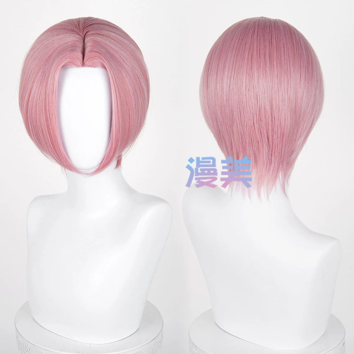 Manmei 30cm Thickened Middle Part Short Cosplay Wig with Scalp Top